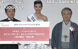 Thúy Vân đạt Á hậu 3 tại cuộc thi Hoa hậu Quốc tế 2015