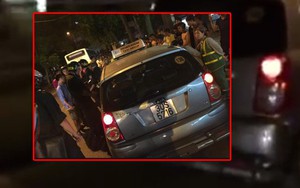 Hà Nội: Taxi chạy điên loạn sau khi tông vào một cô gái