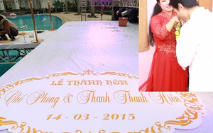 Cận cảnh sân khấu cưới ngoài trời khổng lồ của Thanh Thanh Hiền