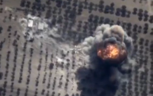 Cận cảnh máy bay Su-24M không kích khẩu đội pháo của IS tại Syria