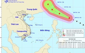 Xuất hiện siêu bão Nepartak giật trên cấp 17