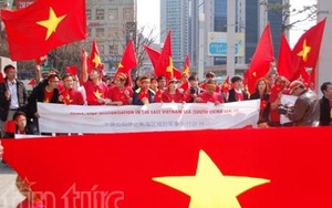 Người Việt tại Hàn Quốc phản đối Trung Quốc ngang ngược trên Biển Đông