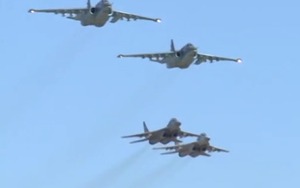 Chiến đấu cơ Syria lần đầu "tham chiến" cùng máy bay Nga