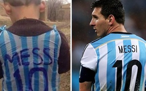 Cậu bé nghèo nhặt túi rác làm áo đấu Messi và kết cục bất ngờ