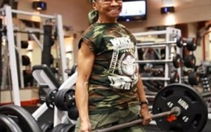 Cụ bà 77 tuổi nâng tạ nặng gấp đôi cơ thể