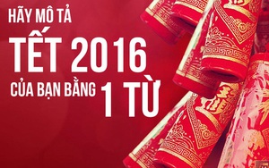 Hãy mô tả Tết 2016 của bạn bằng một từ?