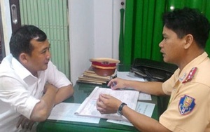Cán bộ Ban Quản lý dự án 2 đẩy Thượng úy CSGT ngã xuống đường
