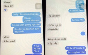 Đoạn tin nhắn khiến chị em "mất ăn mất ngủ": Chồng xin phép bồ cho ngủ với vợ bầu