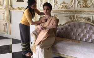Á hậu Huyền My bị vây kín ở Myanmar