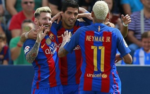 MSN "tâm lý liên thông" đồng thanh nổ súng, Barca thắng lớn