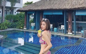 Vẻ đẹp gợi cảm của hotgirl được cho là bạn gái mới của Phan Thành