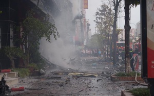 Thiếu tướng Hoàng Quốc Định thông tin về vụ cháy thiêu rụi dãy quán karaoke ở Hà Nội