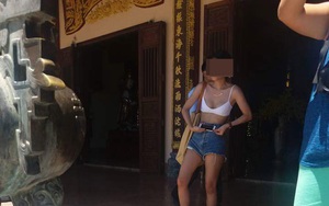 Cô gái mặc phản cảm khi lên chùa Linh Ứng và cái kết 'đắng'!