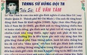 Ảnh sát nhân án tử minh họa anh hùng Lê Văn Tám ở 'Trang sử hồng'