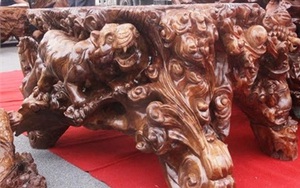 Bàn ghế gù hương ngũ long ngàn tuổi của đại gia Tuyên Quang