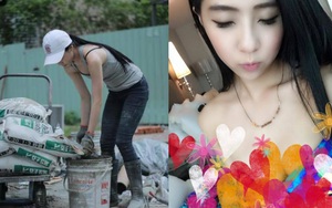 "Hot girl phụ hồ" khiến anh chàng nào cũng muốn làm thợ xây