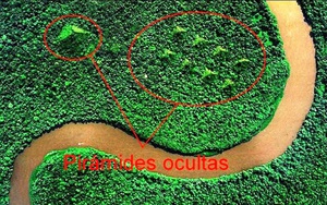 Cả cụm kim tự tháp bí ẩn trong rừng Amazon hiện ra rõ ràng trên ảnh vệ tinh của NASA