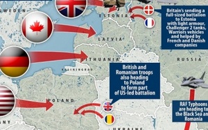 NÓNG: NATO chia thành nhiều cánh quân áp sát biên giới Nga