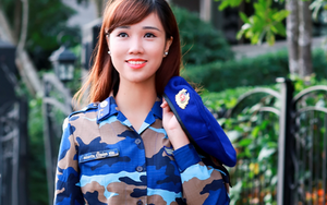 Quân phục cảnh sát biển Việt Nam "mềm mại" trên vóc dáng người mẫu