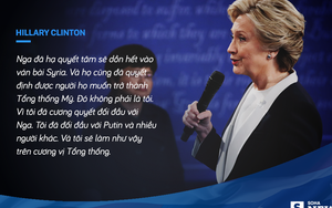 Bà Clinton tuyên bố đối đầu với Nga và Putin