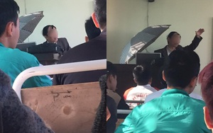 Thầy giáo và chiếc ô lạ lùng gây xôn xao trên bục giảng