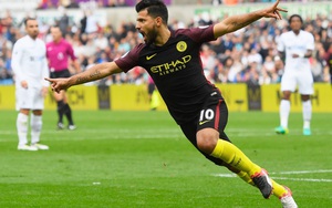 Highlights: Aguero chói sáng, Man City “vặt lông” Thiên nga