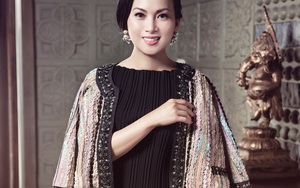 Cận cảnh nhan sắc gợi cảm, sang trọng của em gái Cẩm Ly