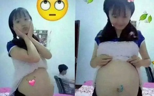 Bà mẹ tuổi teen không chút hổ thẹn công khai bụng bầu vượt mặt