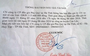 Hà Tĩnh: Báo cáo Bộ Tư pháp về vụ “nhập nhèm” bán đấu giá 135 xe máy của công an