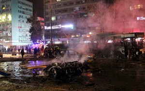 Sốc với video ghi lại khoảnh khắc xe bom phát nổ ở Ankara