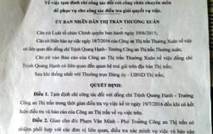 Bắt quả tang Trưởng công an thị trấn quan hệ bất chính