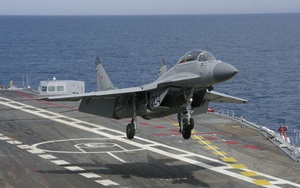 Tiêm kích MiG-29K của Hải quân Nga bị rơi trên biển Địa Trung Hải