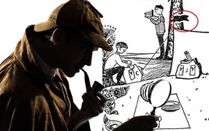 Đọ tài với Sherlock Holmes qua bức tranh "siêu hack não" sau