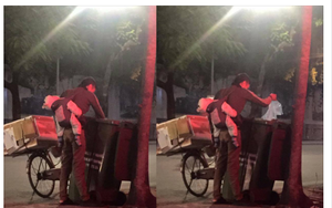Thanh niên địu con đi nhặt rác, bán bánh mỳ ở Hà Nội gây xôn xao có quá khứ bất hảo