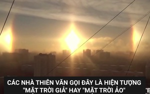 [Video] Xem cảnh 3 mặt trời mọc cùng lúc ở Nga