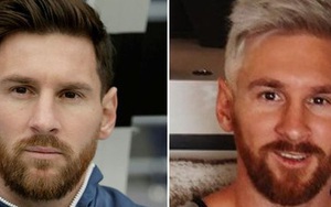 Messi giải thích lý do nhuộm mái tóc bạch kim