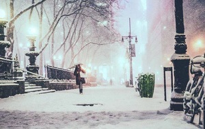 New York đẹp như thiên đường trong cơn bão tuyết