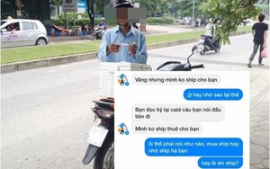 Cách trả lời của shipper khiến khách hàng "điên đầu"