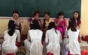 Thực hư chuyện học trò rửa chân cho cô giáo ở Thái Bình