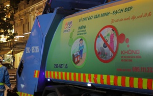 Xe rác cực thú vị ở Hà Nội: Đi đâu cũng bật nhạc "Có sạch đẹp mãi được không tùy thuộc vào bạn"