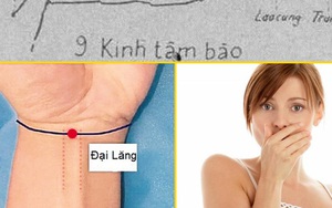 Bí kíp chữa dứt hôi miệng chỉ bằng cách bấm 1 vị trí duy nhất cực kỳ đơn giản