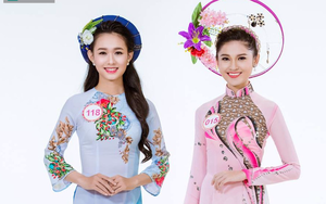Dàn thí sinh Hoa hậu Việt Nam khoe dáng với áo dài