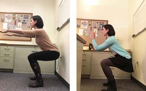Chăm chỉ tập squat vào giờ nghỉ ở công ty và điều thần kì đã xảy ra...