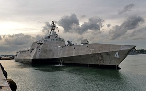 Tàu tác chiến cận bờ của Mỹ đến Singapore sẵn sàng chiến đấu
