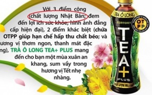 Bộ Y tế "tuýt còi" Trà Ô long "chất lượng Nhật" của Pepsico