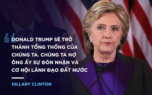 Toàn văn diễn văn thua cuộc xúc động của Hillary Clinton: "Hãy giữ lửa trong tim"