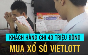 [VIDEO] Hai vị khách "VIP" bỏ ra tổng cộng 62 triệu đồng mua xổ số Vietlott ở Hà Nội