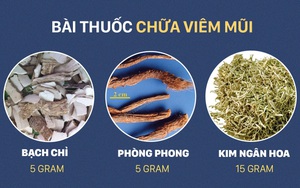 Bài thuốc chữa viêm mũi "linh nghiệm" của chuyên gia Đông y