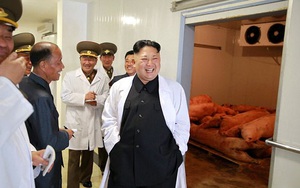 24h qua ảnh: Kim Jong Un tươi cười thăm trại nuôi lợn của quân đội