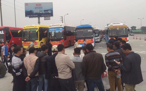 Gần trăm xe tuyến Nam Định, Thái Bình không chở khách phản đối lệnh của Sở GTVT Hà Nội